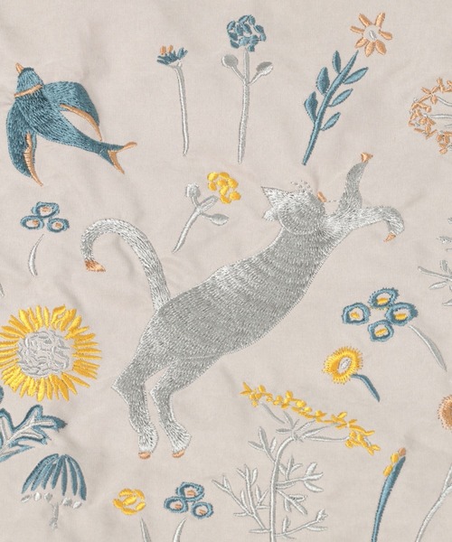 studio CLIP（スタディオクリップ）の「刺繍レッスントートバッグ[点と線模様製作所]（エコバッグ/サブバッグ・レディース・ブルー/ベージュ・FREE）」の7枚目の写真