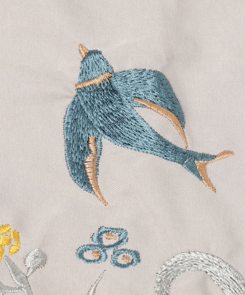 studio CLIP（スタディオクリップ）の「刺繍レッスントートバッグ[点と線模様製作所]（エコバッグ/サブバッグ・レディース・ブルー/ベージュ・FREE）」の4枚目の写真