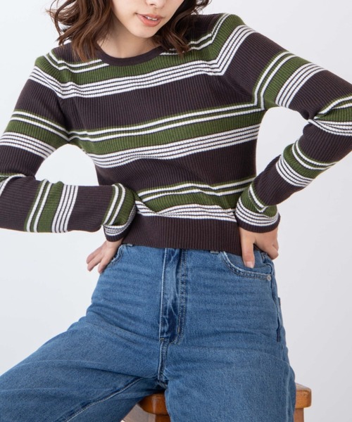 WEGO（ウィゴー）の「WEGO/コンパクトリブニット（ニット/セーター・レディース・その他4/その他2/その他3/ホワイト/ブラック/その他1/その他5・FREE）」の5枚目の写真