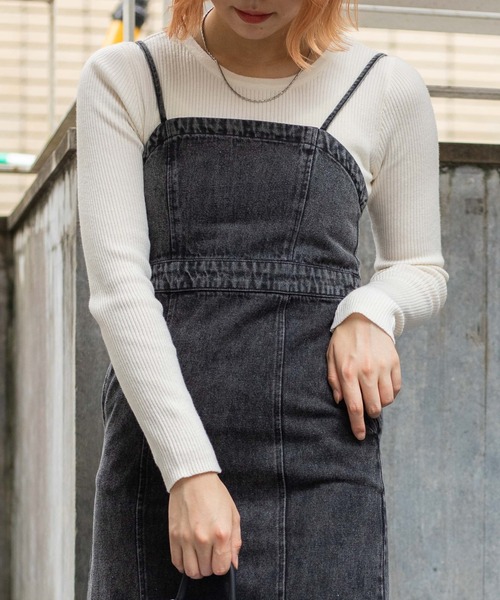 WEGO（ウィゴー）の「WEGO/コンパクトリブニット（ニット/セーター・レディース・その他4/その他2/その他3/ホワイト/ブラック/その他1/その他5・FREE）」の2枚目の写真