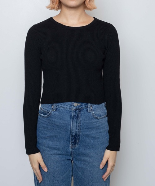 WEGO（ウィゴー）の「WEGO/コンパクトリブニット（ニット/セーター・レディース・その他4/その他2/その他3/ホワイト/ブラック/その他1/その他5・FREE）」の10枚目の写真