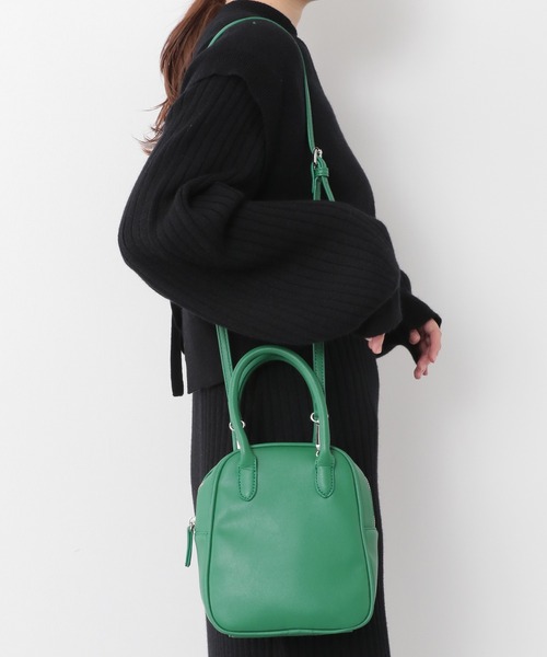 Heather(ヘザー)の「ダイケイミニボストン 256758(ボストンバッグ・レディース・ブラック/グリーン/オレンジ・ONE SIZE)」の3枚目の写真