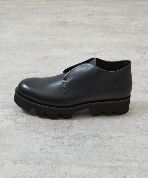 PADRONE パドローネ / INSTEP GORE SHORT BOOTS with Chunky