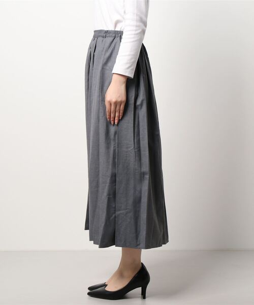 ehka sopo（エヘカソポ）の「ロングプリーツスカート（スカート・レディース・ベージュ/ブラウン/グレー・ﾌﾘ-）」の4枚目の写真