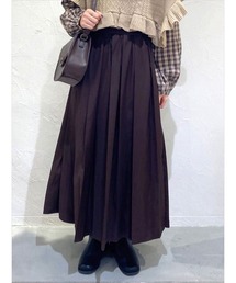 ロングプリーツスカート