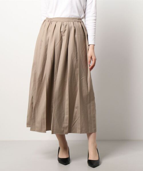 ehka sopo（エヘカソポ）の「ロングプリーツスカート（スカート・レディース・ベージュ/ブラウン/グレー・ﾌﾘ-）」の6枚目の写真