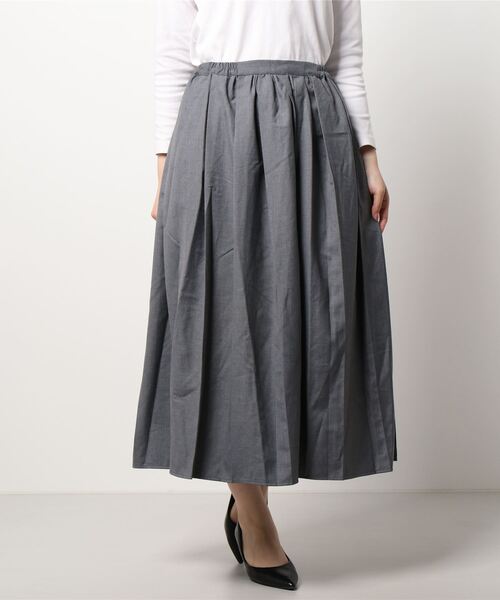 ehka sopo（エヘカソポ）の「ロングプリーツスカート（スカート・レディース・ベージュ/ブラウン/グレー・ﾌﾘ-）」の7枚目の写真