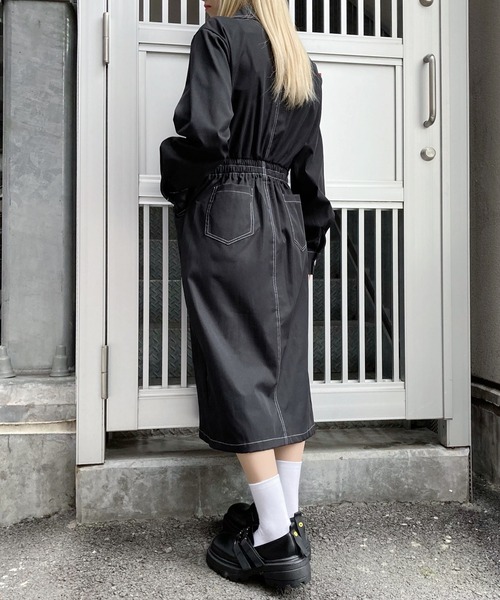 Figments(フィグメンツ)の「ステッチワンピース(ワンピース・レディース・ブラック・FREE)」の13枚目の写真