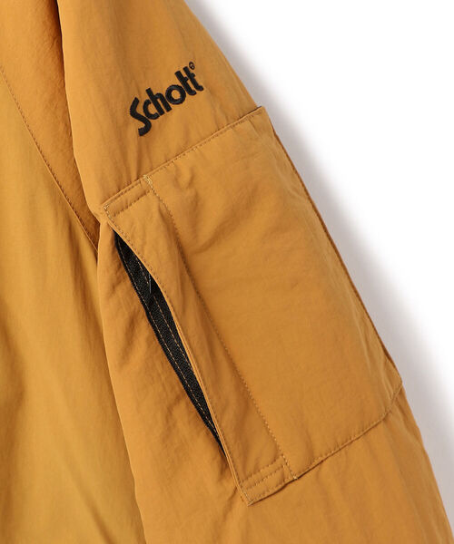 schott(ショット)の「Schott/ショット/2TONE CUSTOM ECWCS PADDING JACKET/2トーン カスタム パディング ジャケット(ブルゾン・メンズ・ブラック/タン・MEDIUM/LARGE/X-LARGE)」の3枚目の写真