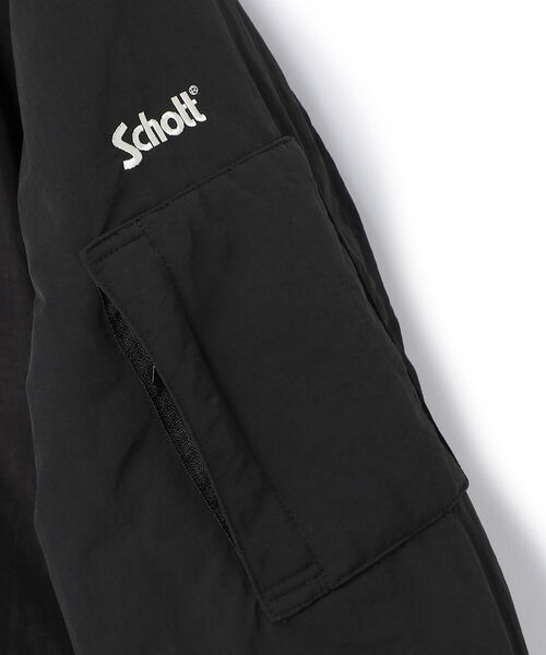 schott(ショット)の「Schott/ショット/2TONE CUSTOM ECWCS PADDING JACKET/2トーン カスタム パディング ジャケット(ブルゾン・メンズ・ブラック/タン・MEDIUM/LARGE/X-LARGE)」の5枚目の写真