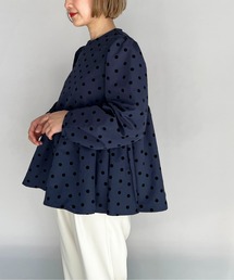 PICCIN | フロッキードットペプラムブラウス(シャツ/ブラウス)