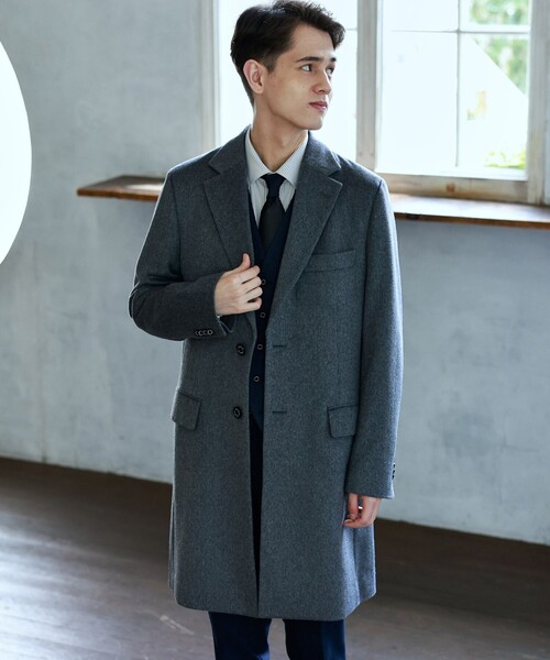 セール 店舗限定 ショートビーバー チェスターコート Stanhope スタンホープ ステンカラーコート Mackintosh Philosophy マッキントッシュ フィロソフィー のファッション通販 Zozotown