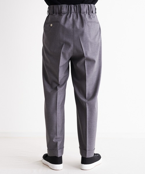 Blanc YM(ブランワイエム)の「Blanc YM ブランワイエム / Sumer Wool Wide Easy Pants スーパーウール ワイドイージーパンツ / BL-22S-SWWEP(スラックス・メンズ・ライトグレー/ブラウン/チャコールグレー・MEDIUM/SMALL)」の18枚目の写真