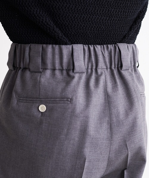 Blanc YM(ブランワイエム)の「Blanc YM ブランワイエム / Sumer Wool Wide Easy Pants スーパーウール ワイドイージーパンツ / BL-22S-SWWEP(スラックス・メンズ・ライトグレー/ブラウン/チャコールグレー・MEDIUM/SMALL)」の19枚目の写真
