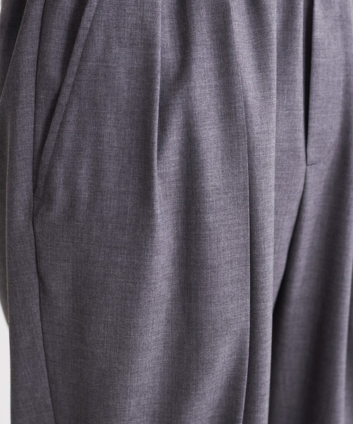 Blanc YM(ブランワイエム)の「Blanc YM ブランワイエム / Sumer Wool Wide Easy Pants スーパーウール ワイドイージーパンツ / BL-22S-SWWEP(スラックス・メンズ・ライトグレー/ブラウン/チャコールグレー・MEDIUM/SMALL)」の22枚目の写真