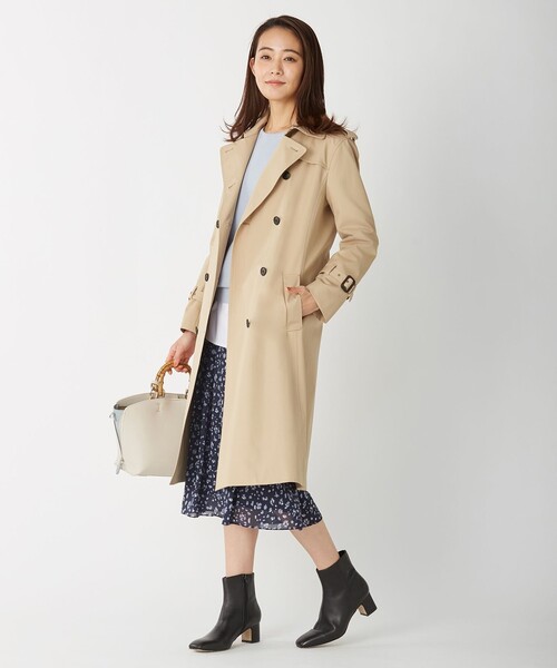 J.PRESS Ladies(J.プレス レディス)の「70/2ギャバベンタイル? トレンチコート(トレンチコート・レディース・ベージュ系・S/XS/XXS)」の4枚目の写真