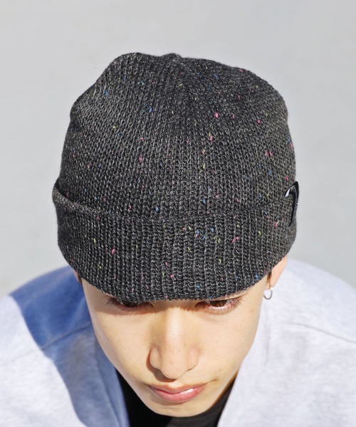 STAMPD(スタンプド)の「STAMPD/スタンプド Brick Logo Melange Beanie ビーニー ニット帽 ミックスニット ストリート(ニットキャップ/ビーニー・メンズ・ブラック・FREE)」の11枚目の写真