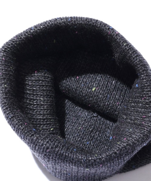 STAMPD(スタンプド)の「STAMPD/スタンプド Brick Logo Melange Beanie ビーニー ニット帽 ミックスニット ストリート(ニットキャップ/ビーニー・メンズ・ブラック・FREE)」の2枚目の写真