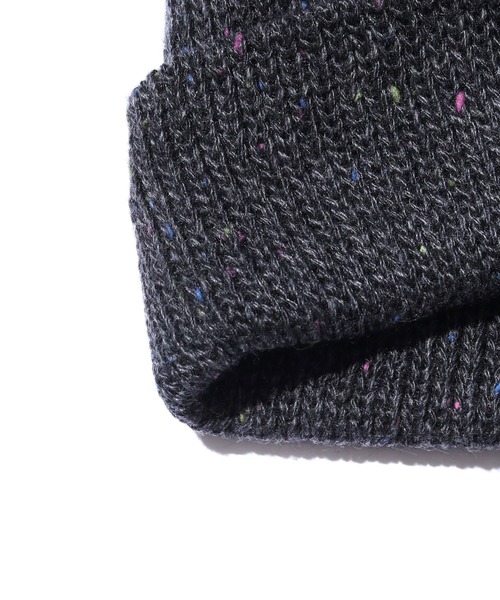 STAMPD(スタンプド)の「STAMPD/スタンプド Brick Logo Melange Beanie ビーニー ニット帽 ミックスニット ストリート(ニットキャップ/ビーニー・メンズ・ブラック・FREE)」の5枚目の写真