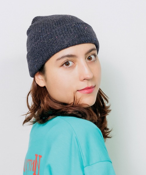 STAMPD(スタンプド)の「STAMPD/スタンプド Brick Logo Melange Beanie ビーニー ニット帽 ミックスニット ストリート(ニットキャップ/ビーニー・メンズ・ブラック・FREE)」の14枚目の写真