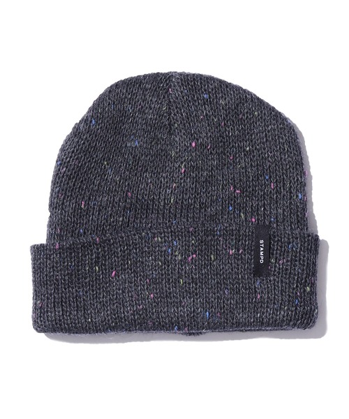 STAMPD(スタンプド)の「STAMPD/スタンプド Brick Logo Melange Beanie ビーニー ニット帽 ミックスニット ストリート(ニットキャップ/ビーニー・メンズ・ブラック・FREE)」の15枚目の写真