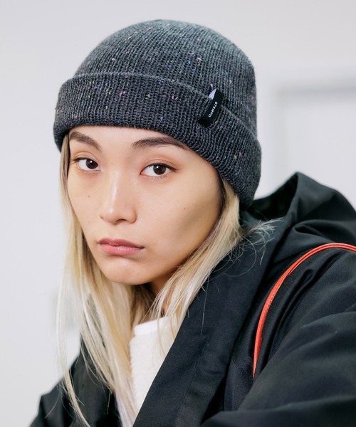 STAMPD(スタンプド)の「STAMPD/スタンプド Brick Logo Melange Beanie ビーニー ニット帽 ミックスニット ストリート(ニットキャップ/ビーニー・メンズ・ブラック・FREE)」の17枚目の写真