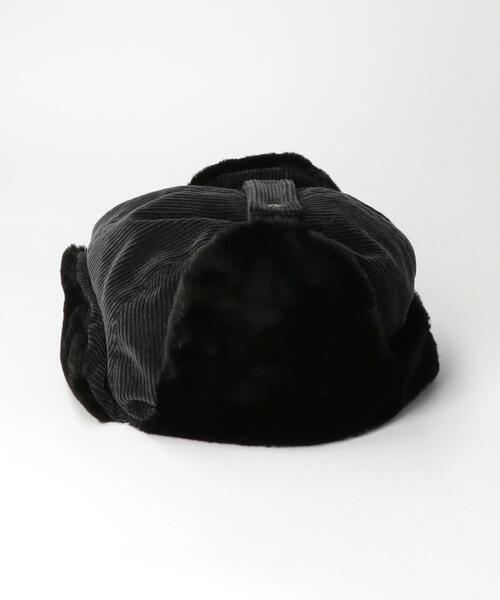 INFIELDER DESIGN（インフィールダーデザイン）の「＜INFIELDER DESIGN＞フライトキャップ（キャップ・レディース・ブラック/ナチュラル・FREE）」の3枚目の写真