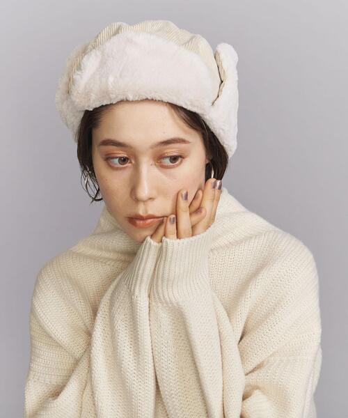 INFIELDER DESIGN（インフィールダーデザイン）の「＜INFIELDER DESIGN＞フライトキャップ（キャップ・レディース・ブラック/ナチュラル・FREE）」の13枚目の写真