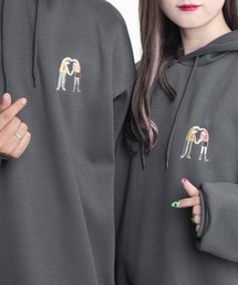 PairPair（ペアペア）の「カップル刺繍フーディー(ユニセックス)（パーカー・メンズ）」