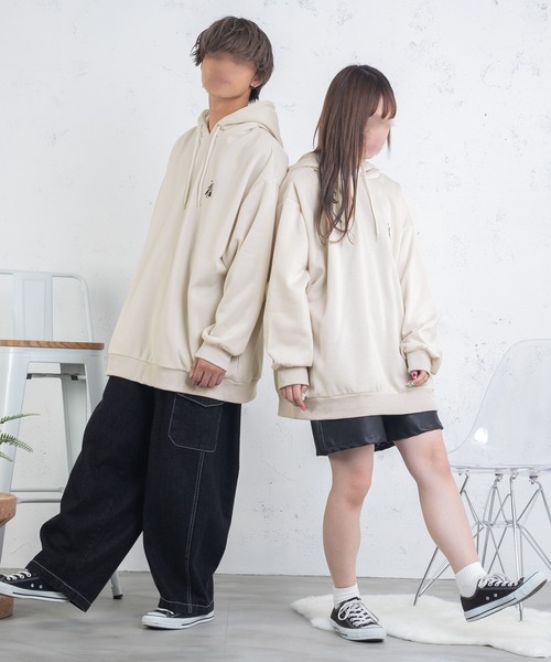 PairPair（ペアペア）の「カップル刺繍フーディー(ユニセックス