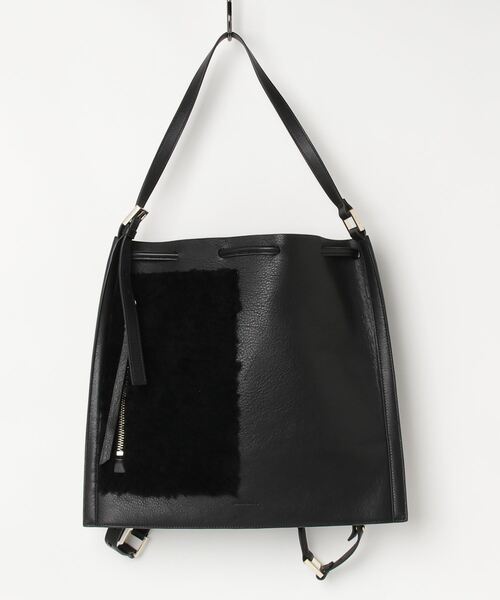 ALLSAINTS（オールセインツ）の「ALPHA LEATHER BACKPACK | ALPHA レザー バックパック（バックパック/リュック・レディース・ブラック・ONE SIZE）」の12枚目の写真
