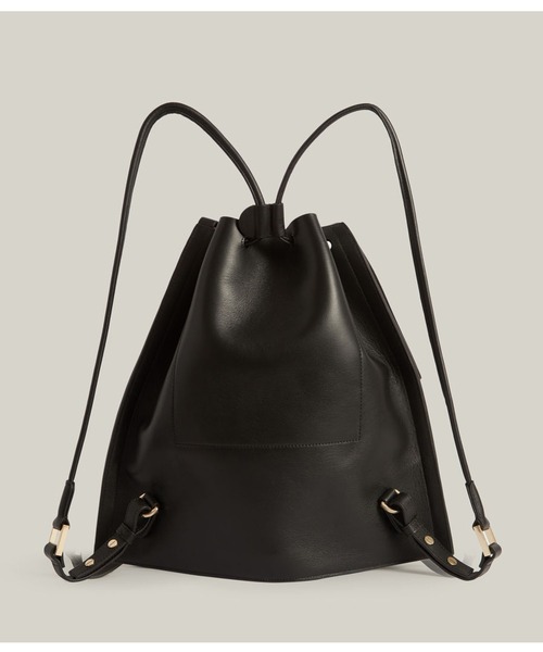 ALLSAINTS（オールセインツ）の「ALPHA LEATHER BACKPACK | ALPHA レザー バックパック（バックパック/リュック・レディース・ブラック・ONE SIZE）」の11枚目の写真
