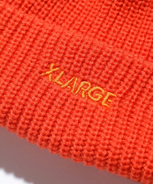 XLARGE（エクストララージ）の「LOGO SHORT LENGTH BEANIE（キャップ・メンズ・ブラック/イエロー/オレンジ/ブルー/グリーン・ONE SIZE）」の8枚目の写真