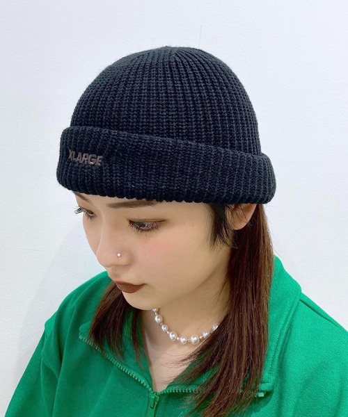 XLARGE（エクストララージ）の「LOGO SHORT LENGTH BEANIE（キャップ・メンズ・ブラック/イエロー/オレンジ/ブルー/グリーン・ONE SIZE）」の17枚目の写真