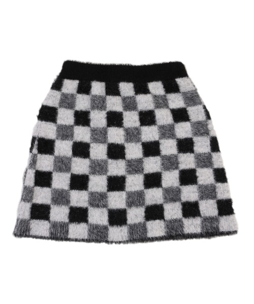 PUNYUS（プニュズ）の「ブロックチェックニットスカート（スカート・レディース・ブラック/ブルー/グリーン・1/2/4/3）」の11枚目の写真