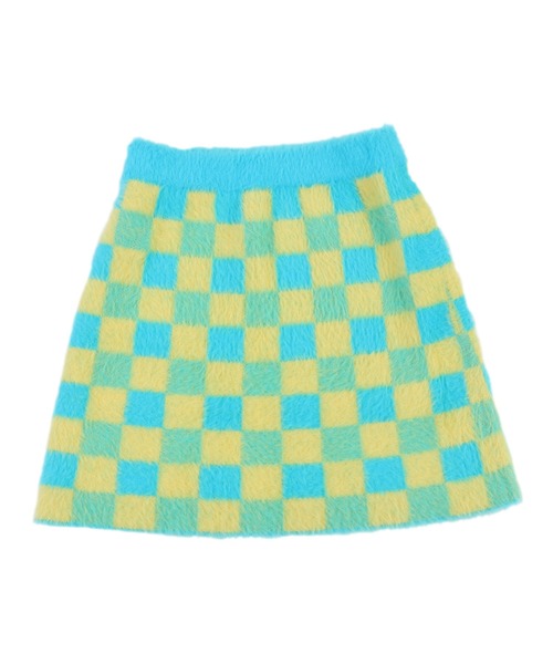 PUNYUS（プニュズ）の「ブロックチェックニットスカート（スカート・レディース・ブラック/ブルー/グリーン・1/2/4/3）」の12枚目の写真
