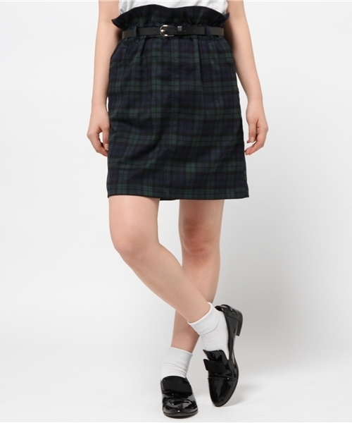 Chico(チコ)の「ベルト付チェックSK(スカート・レディース・レッド/グリーン・FREE)」の12枚目の写真