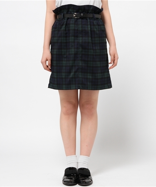 Chico(チコ)の「ベルト付チェックSK(スカート・レディース・レッド/グリーン・FREE)」の5枚目の写真