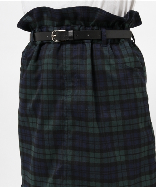 Chico(チコ)の「ベルト付チェックSK(スカート・レディース・レッド/グリーン・FREE)」の8枚目の写真