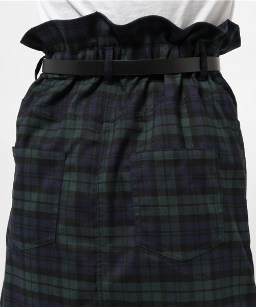 Chico(チコ)の「ベルト付チェックSK(スカート・レディース・レッド/グリーン・FREE)」の9枚目の写真