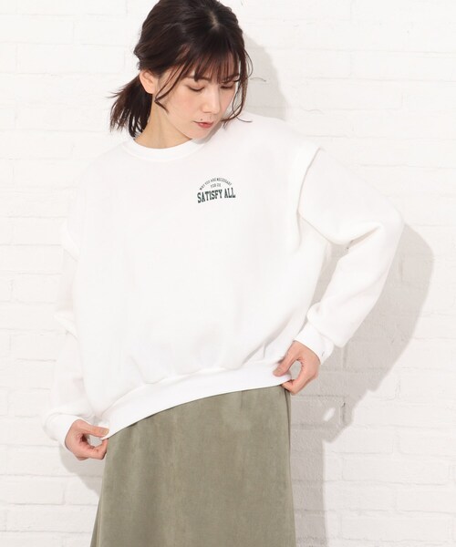 Cutie Blonde（キューティーブロンド）の「◆【S-L】後ろロゴスウェット（スウェット・レディース・ブラック/オフホワイト/パープル系・01/02/03）」の2枚目の写真