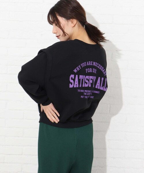 Cutie Blonde（キューティーブロンド）の「◆【S-L】後ろロゴスウェット（スウェット・レディース・ブラック/オフホワイト/パープル系・01/02/03）」の15枚目の写真