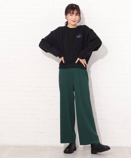 Cutie Blonde（キューティーブロンド）の「◆【S-L】後ろロゴスウェット（スウェット・レディース・ブラック/オフホワイト/パープル系・01/02/03）」の18枚目の写真