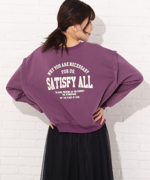 Cutie Blonde（キューティーブロンド）の「◆【S-L】後ろロゴスウェット（スウェット・レディース・ブラック/オフホワイト/パープル系・01/02/03）」の19枚目の写真