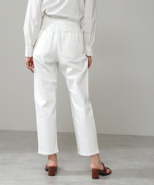 N.(N. Natural Beauty Basic)(エヌエヌナチュラルビューティーベーシック)の「【S Size Line】◆マリンボタンテーパードデニムパンツ(デニムパンツ・レディース・ホワイト/インディゴブルー・SMALL/MEDIUM)」の10枚目の写真