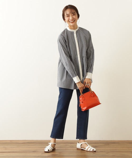 N.(N. Natural Beauty Basic)(エヌエヌナチュラルビューティーベーシック)の「【S Size Line】◆マリンボタンテーパードデニムパンツ(デニムパンツ・レディース・ホワイト/インディゴブルー・SMALL/MEDIUM)」の7枚目の写真
