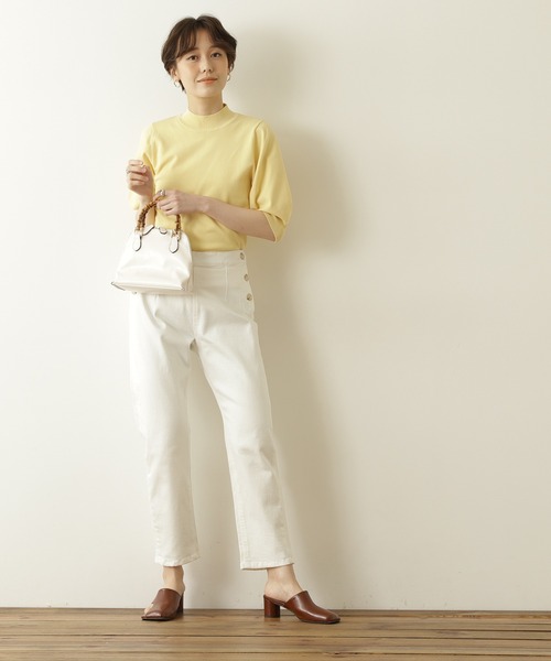 N.(N. Natural Beauty Basic)(エヌエヌナチュラルビューティーベーシック)の「【S Size Line】◆マリンボタンテーパードデニムパンツ(デニムパンツ・レディース・ホワイト/インディゴブルー・SMALL/MEDIUM)」の22枚目の写真