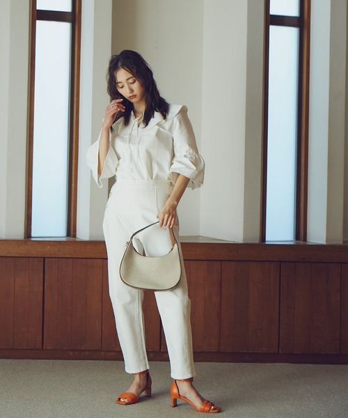 N.(N. Natural Beauty Basic)(エヌエヌナチュラルビューティーベーシック)の「【S Size Line】◆マリンボタンテーパードデニムパンツ(デニムパンツ・レディース・ホワイト/インディゴブルー・SMALL/MEDIUM)」の20枚目の写真