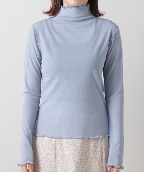 frames RAY CASSIN（フレームスレイカズン）の「シアーネットメロウタートルプルオーバー（Tシャツ/カットソー・レディース・オフホワイト/ブラック/ブルー/グリーン・FREE）」の11枚目の写真