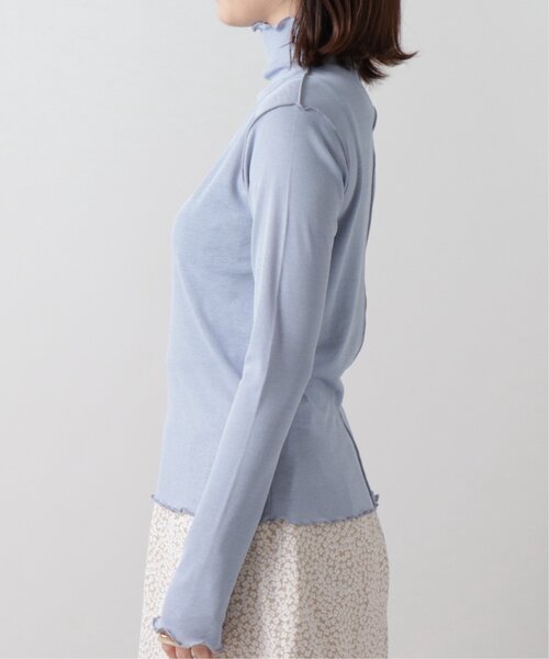 frames RAY CASSIN（フレームスレイカズン）の「シアーネットメロウタートルプルオーバー（Tシャツ/カットソー・レディース・オフホワイト/ブラック/ブルー/グリーン・FREE）」の12枚目の写真